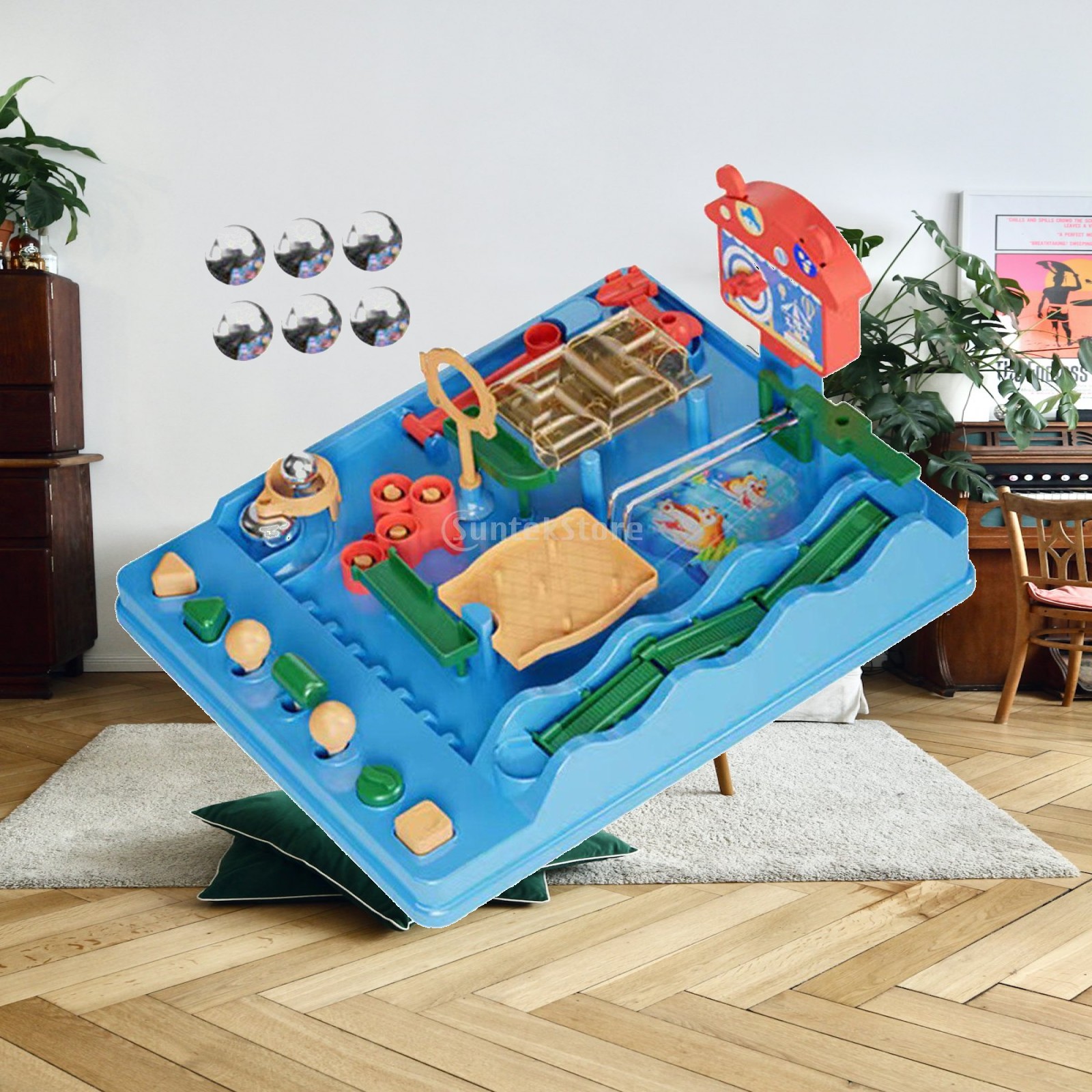 Board Game Race Track - รางหินอ่อนคลาสสิก พัฒนาทักษะการเคลื่อนไหว ของเล่นเสริมพัฒนาการแบบมอนเตสซอรี่ ของเล่น STEM บอร์ดปริศนา