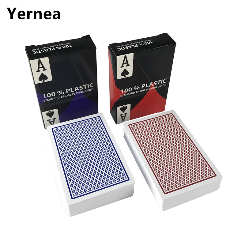 Board Game With Chips - 2ชิ้น/ล็อตพลาสติก baccarat Texas Hold'em เล่นไพ่โป๊กเกอร์กันน้ำทนทานต่อการสึกหรอบอร์ดเกมโป๊กเกอร์