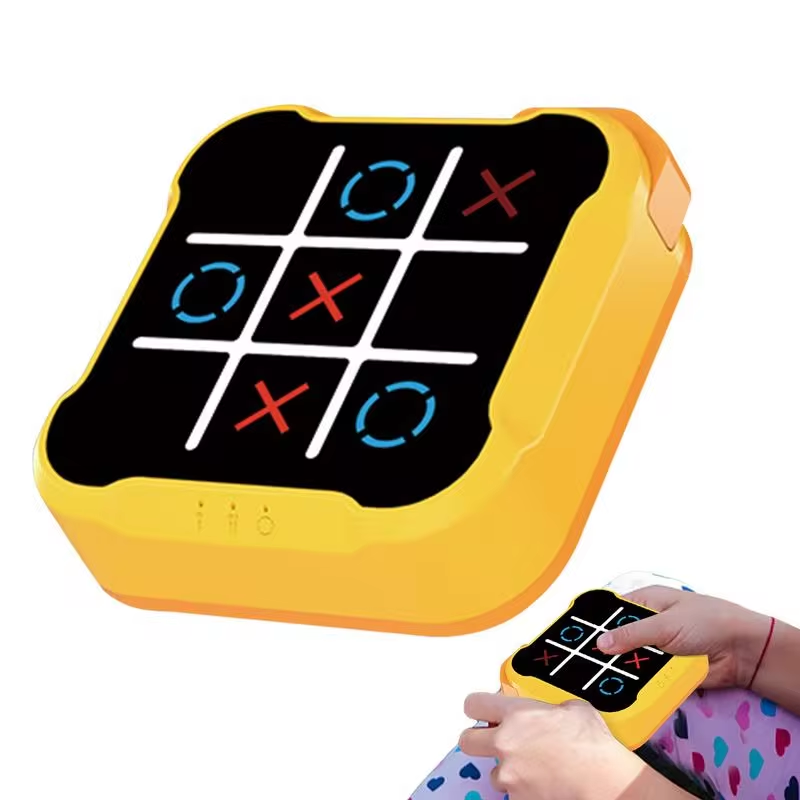 Board Game Land - Tic-Tac-Toe Board Boardมัลติฟังก์ชั่เกมอิเล็กทรอนิกส์Montessoriปริศนาตารางเกมหมากรุกชุดหมากรุกแบบพกพาสําหรับผู้ใหญ่เด็ก