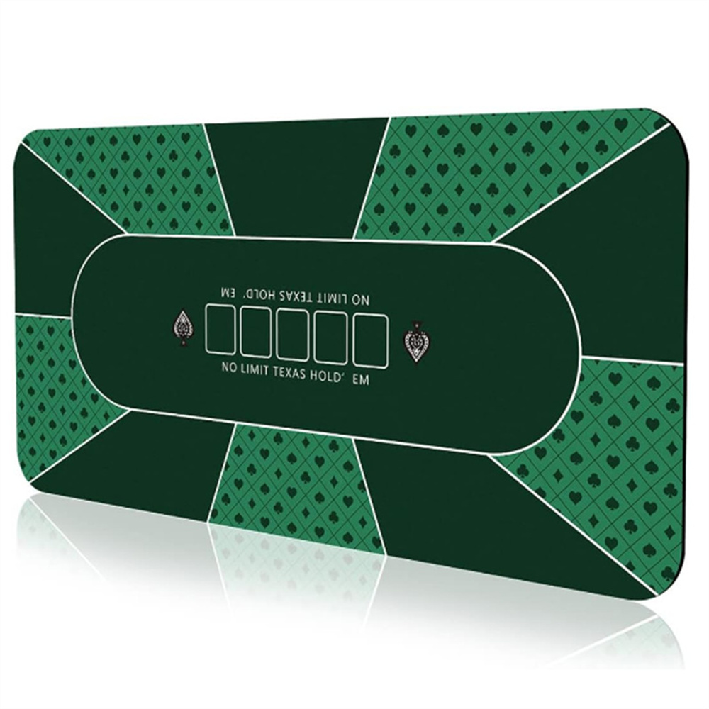 Board Game Mahjong - แผ่นรองเล่นโป๊กเกอร์เท็กซัสโฮลเอ็มขนาดใหญ่แบบมืออาชีพ ทำจากยาง ป้องกันการลื่น ใช้ได้กับโต๊ะโป๊กเกอร์ คาสิโน และเกมไพ่นกกระจอก