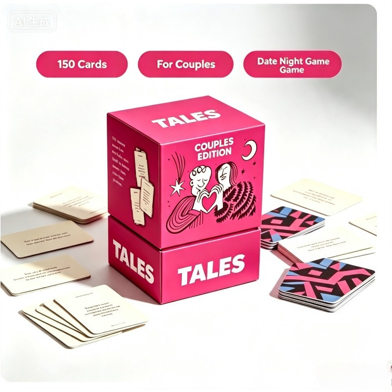 Board Game Quiz - การ์ดบทสนทนา TALES รุ่นคู่รัก 150 ใบ เกมคืนเดตสำหรับคู่รัก