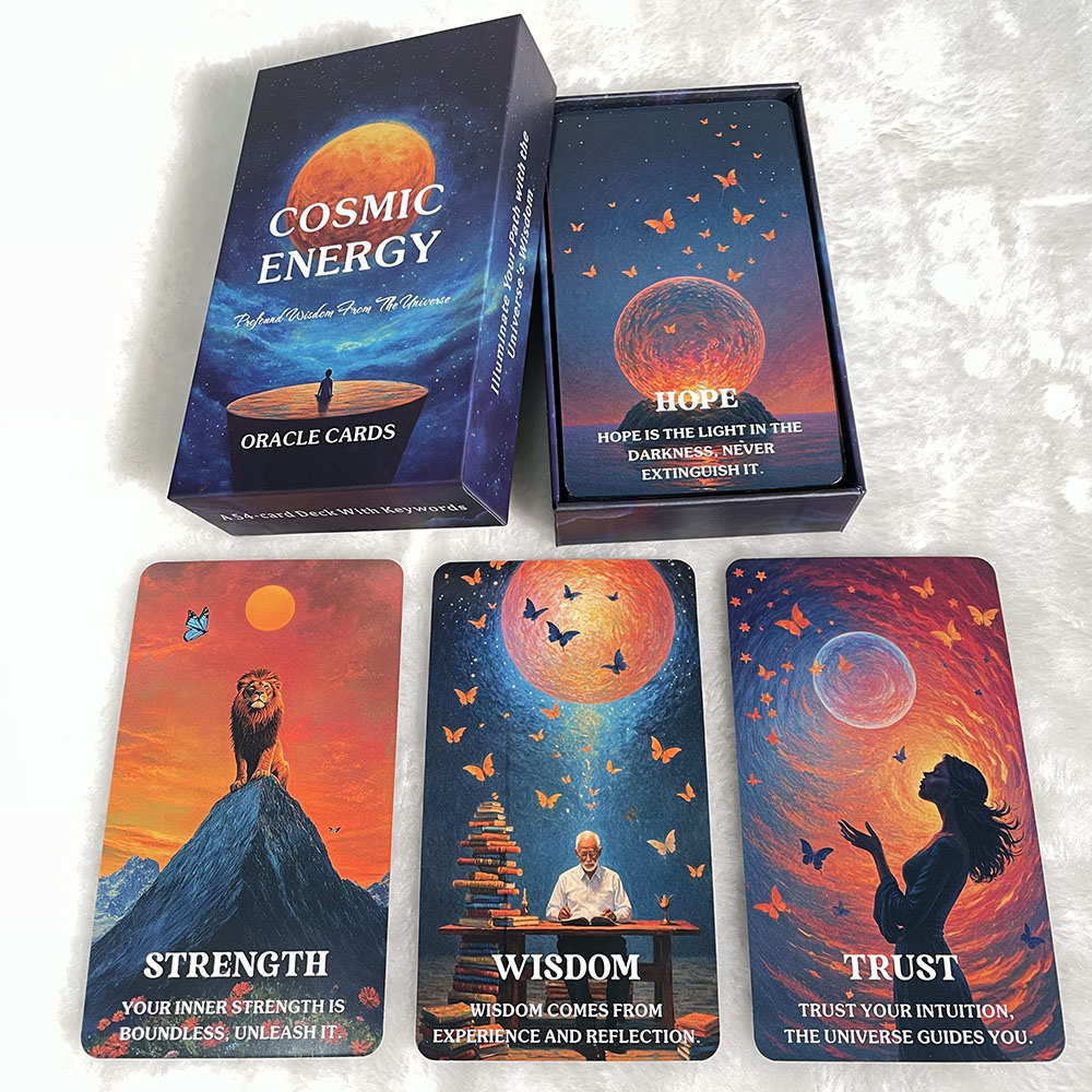 Board Game Love Letter - สํารับไพ่ทาโรต์ภูมิปัญญาจักรวาล, การ์ด Oracle พลังงานจักรวาล, การ์ด Oracle