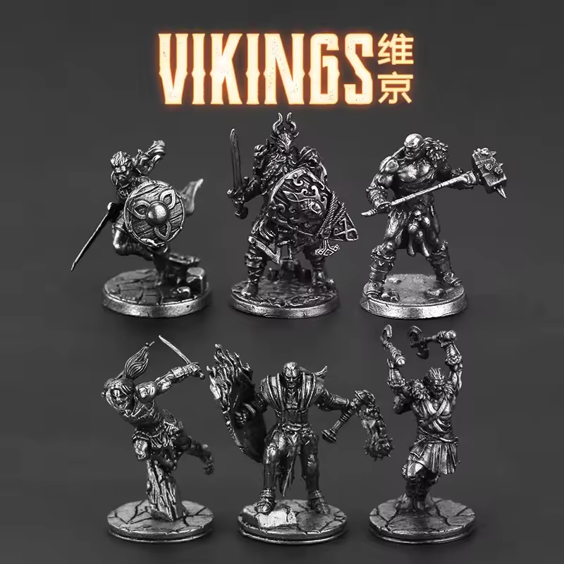โมเดลนักรบไวกิ้งทองเหลืองสีขาว - Board Game Vikings บทวิจารณ์และราคา