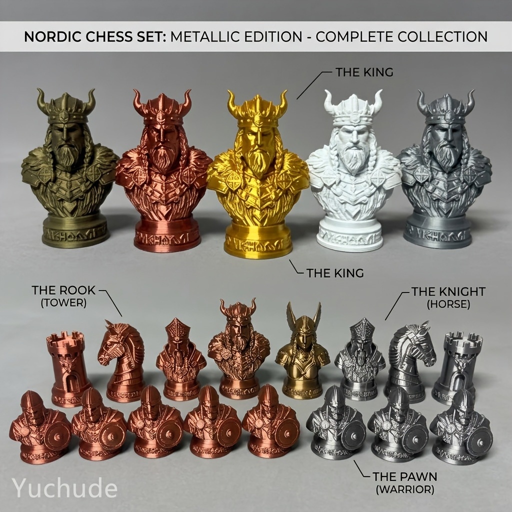 ตัวหมากรุกไวกิ้งพิมพ์ 3 มิติ,  - Board Game Vikings บทวิจารณ์และราคา