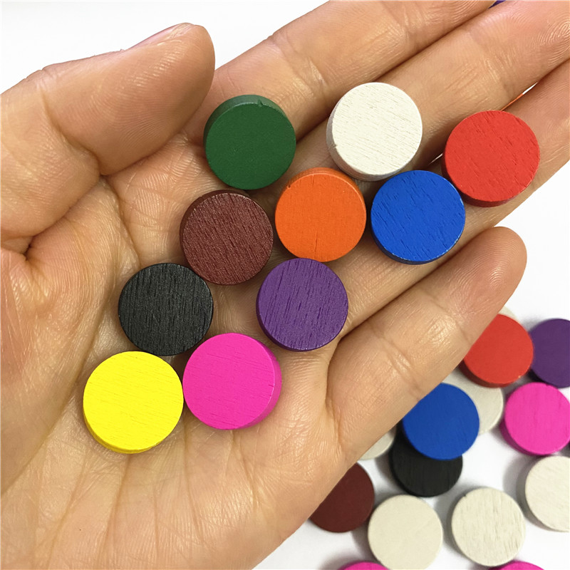 50 ชิ้น 15*5 มม.11 สีไม้ Disk  - Board Game Quiz บทวิจารณ์และราคา
