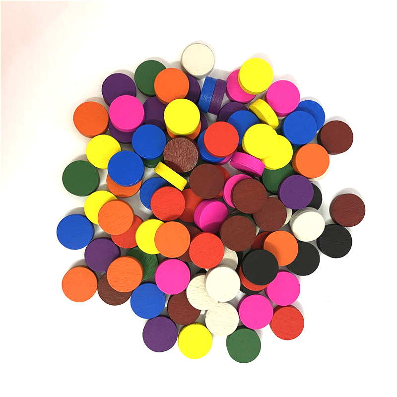 50 ชิ้น 15*5 มม.11 สีไม้ Disk  - Board Game Quiz บทวิจารณ์และราคา