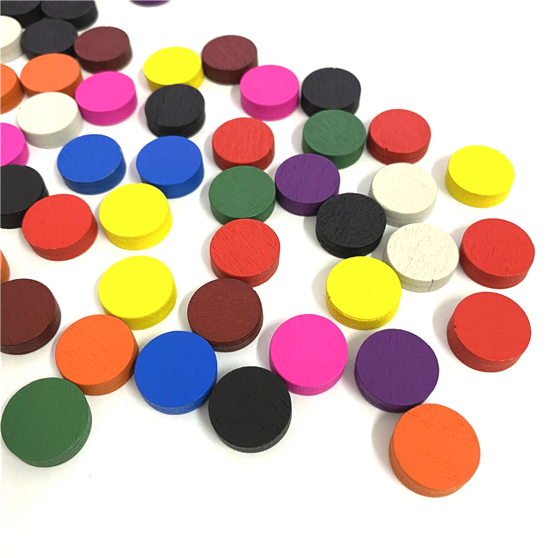 50 ชิ้น 15*5 มม.11 สีไม้ Disk  - Board Game Quiz บทวิจารณ์และราคา