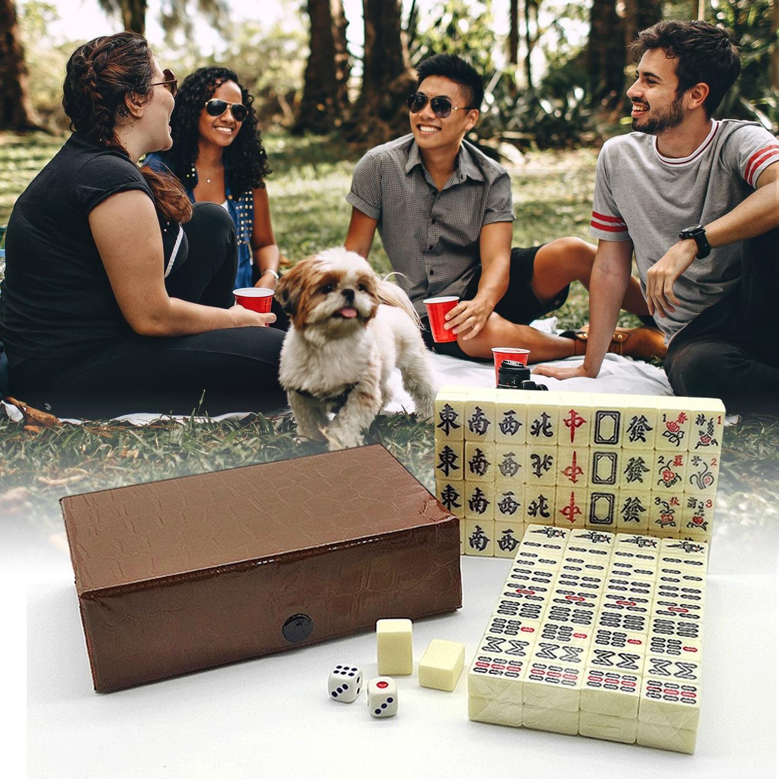 ชุดเกมไพ่นกกระจอกจีน 144 แผ่นก - Board Game Mahjong บทวิจารณ์และราคา