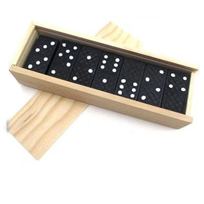 28 ชิ้น/เซ็ตเกมกระดานโดมิโนไม้ - Board Game Land บทวิจารณ์และราคา