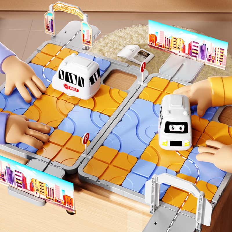 ของเล่นตัวต่อ 3 มิติ DIY City  - Board Game Race Track บทวิจารณ์และราคา