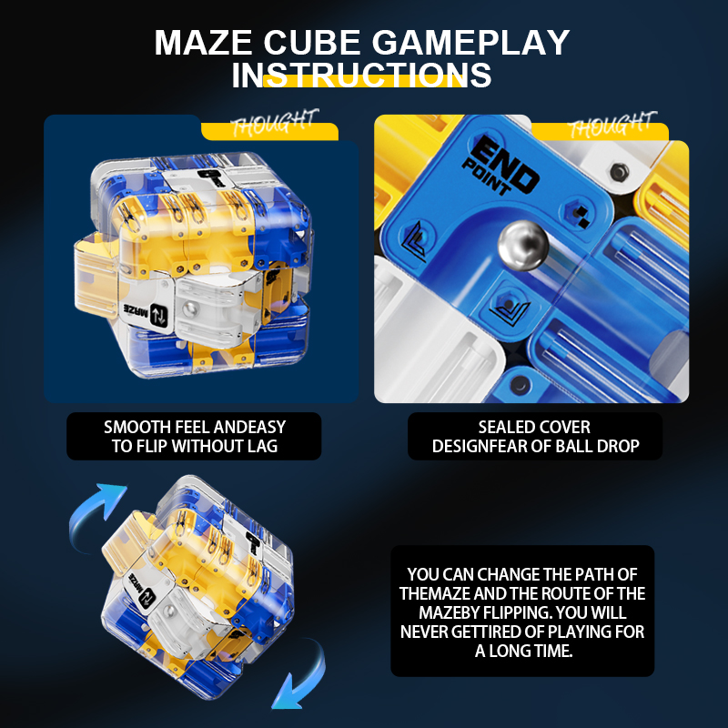 ของเล่นลูกบาศก์เขาวงกต 3 มิติ  - Board Game Race Track บทวิจารณ์และราคา