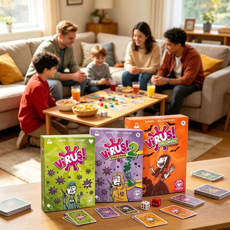 ชุดเกมการ์ดกลยุทธ์สำหรับครอบคร - Board Game Virus บทวิจารณ์และราคา