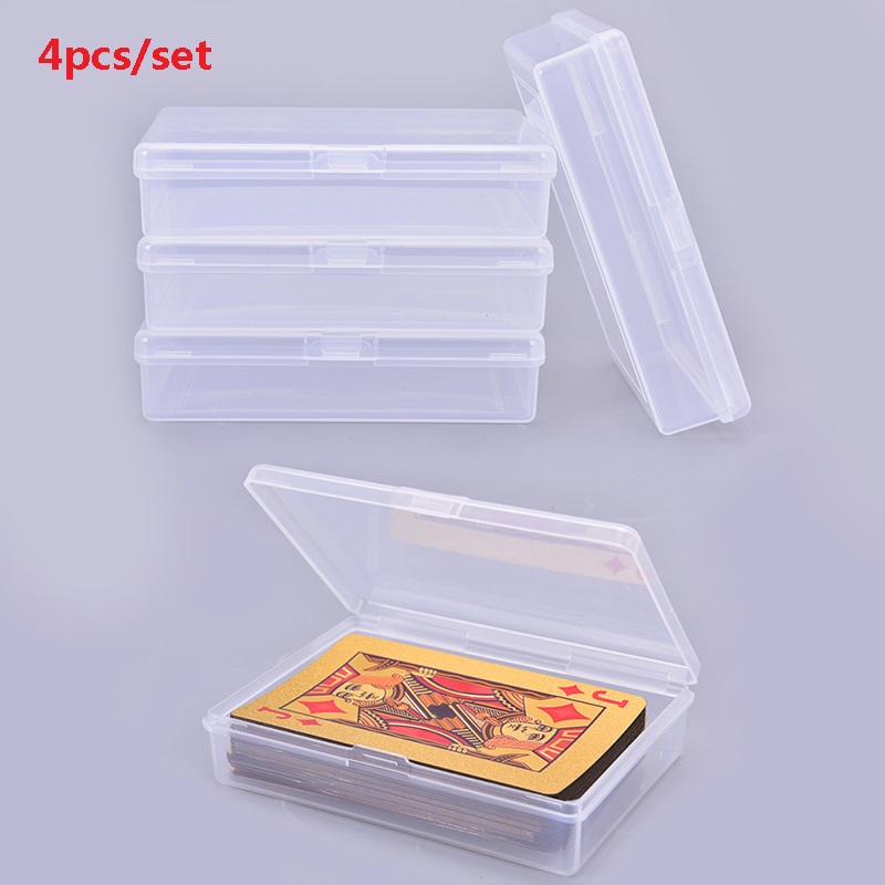4PCS 10*7*2.4ซม.โปร่งใสพลาสติก - Board Game With Chips บทวิจารณ์และราคา