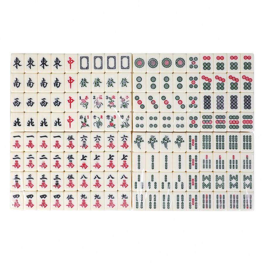 ชุดเกมไพ่นกกระจอกจีนแบบพกพาขนา - Board Game Mahjong บทวิจารณ์และราคา