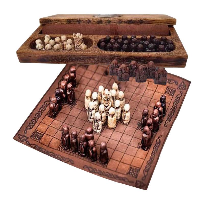 กระดานหมากรุกสำหรับผู้ใหญ่โต๊ะ - Board Game Vikings บทวิจารณ์และราคา