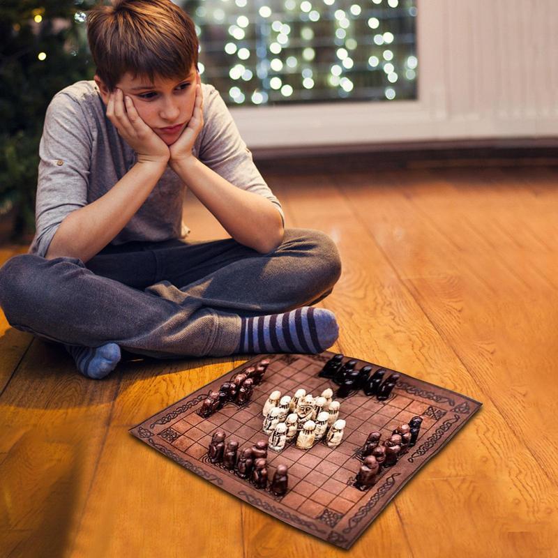 กระดานหมากรุกสำหรับผู้ใหญ่โต๊ะ - Board Game Vikings บทวิจารณ์และราคา