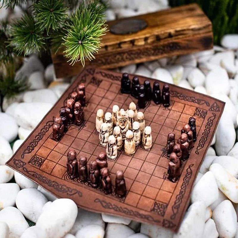 กระดานหมากรุกสำหรับผู้ใหญ่โต๊ะ - Board Game Vikings บทวิจารณ์และราคา