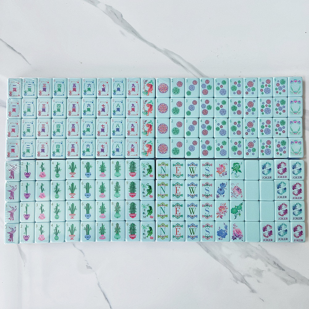 ชุดไพ่นกกระจอกอะคริลิคสีชมพูมุ - Board Game Mahjong บทวิจารณ์และราคา